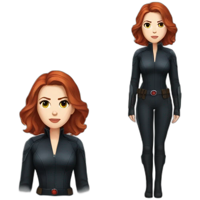 Scarlett Johansson as natasha romanov emoji