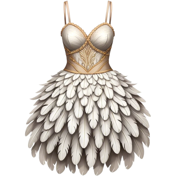 Dress feather emoji