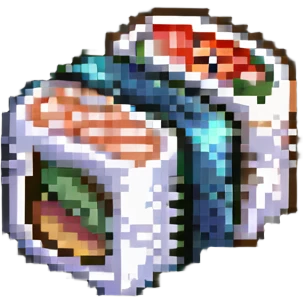 iridescent sushi emoji