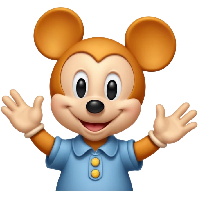 ginger Mickey Mouse emoji