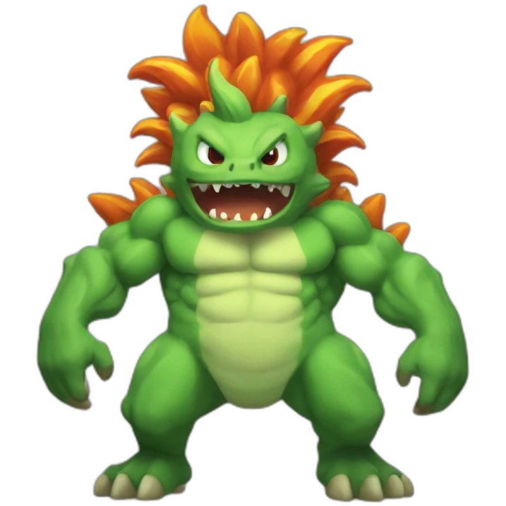 Dracaufeu musclé emoji