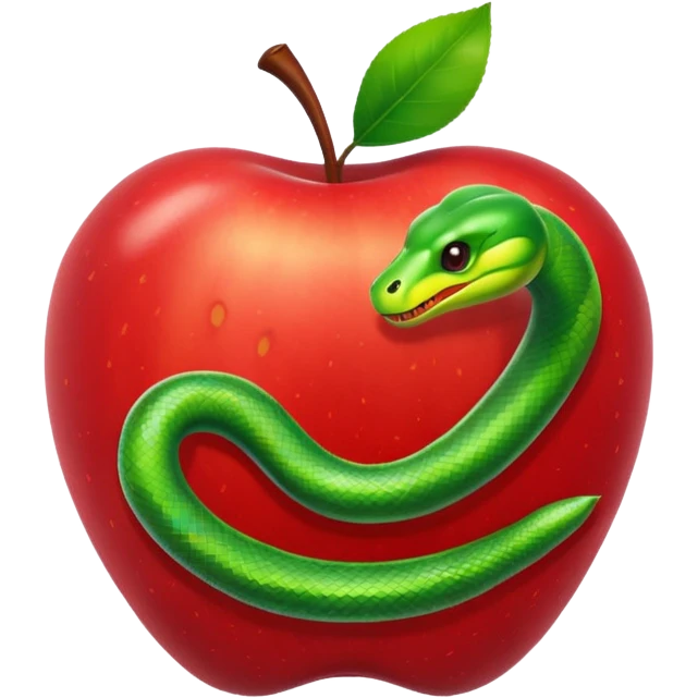 Snake apple  emoji