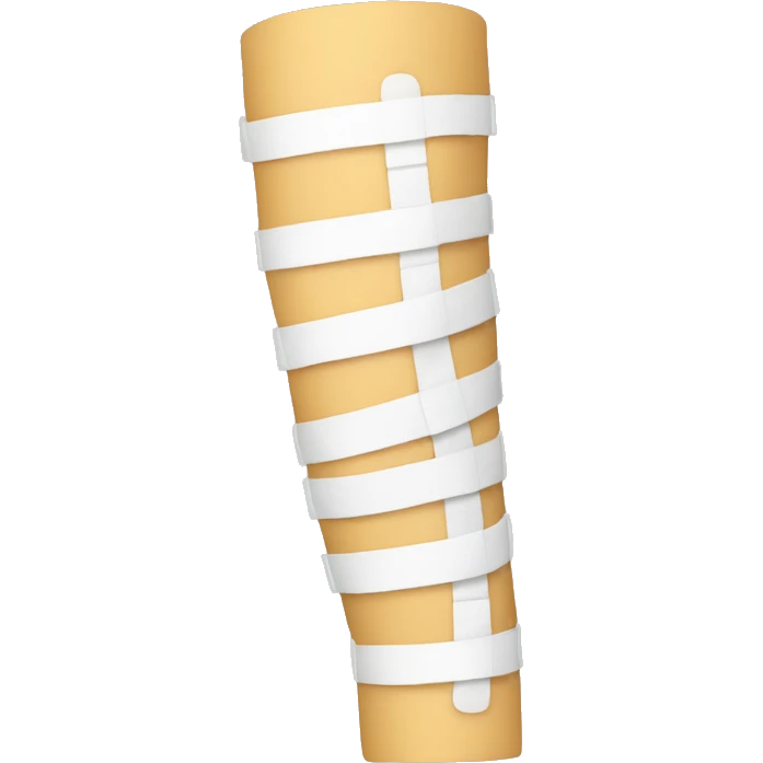 Bandage leg emoji