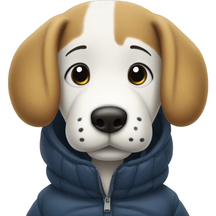 Snoopy in puffer coat emoji