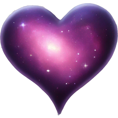 Galaxy heart emoji