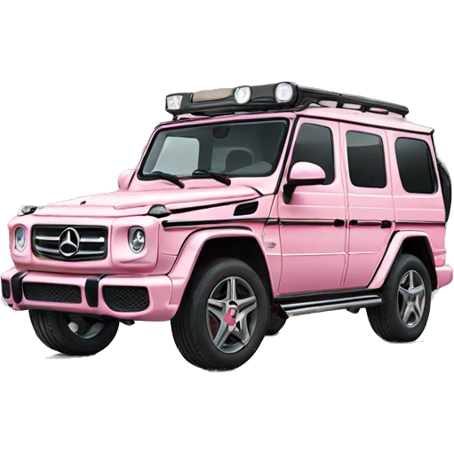 Light pink g wagon  emoji