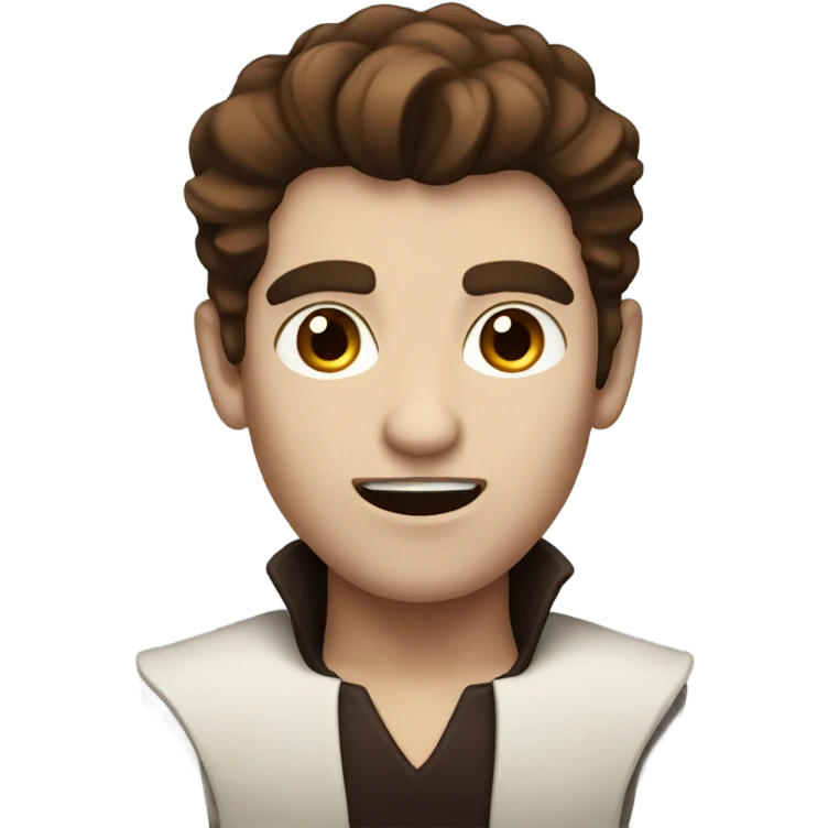 Male vampire brown hair  emoji