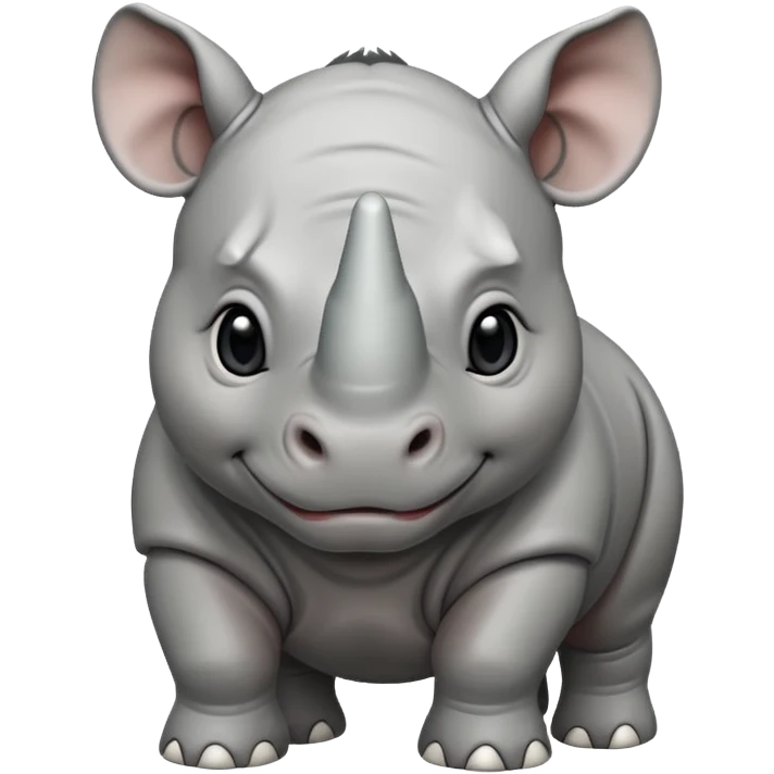 cute baby rhino emoji