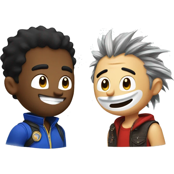 Antony and Sonic are friends emoji