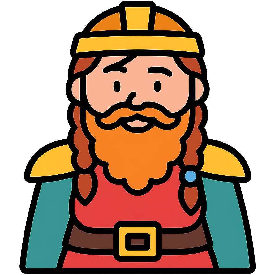 bearded female dwarf from DnD emoji
