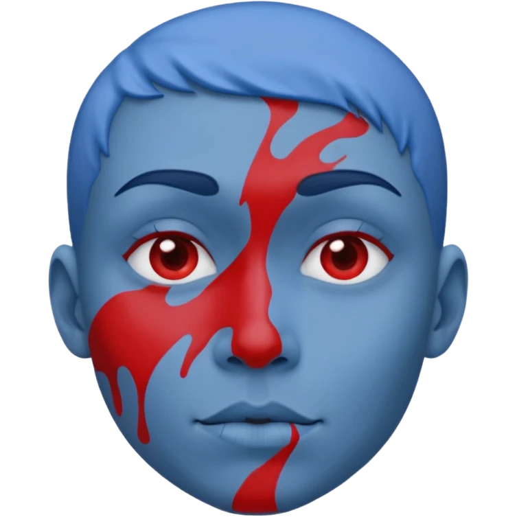 blues with red stuff emoji