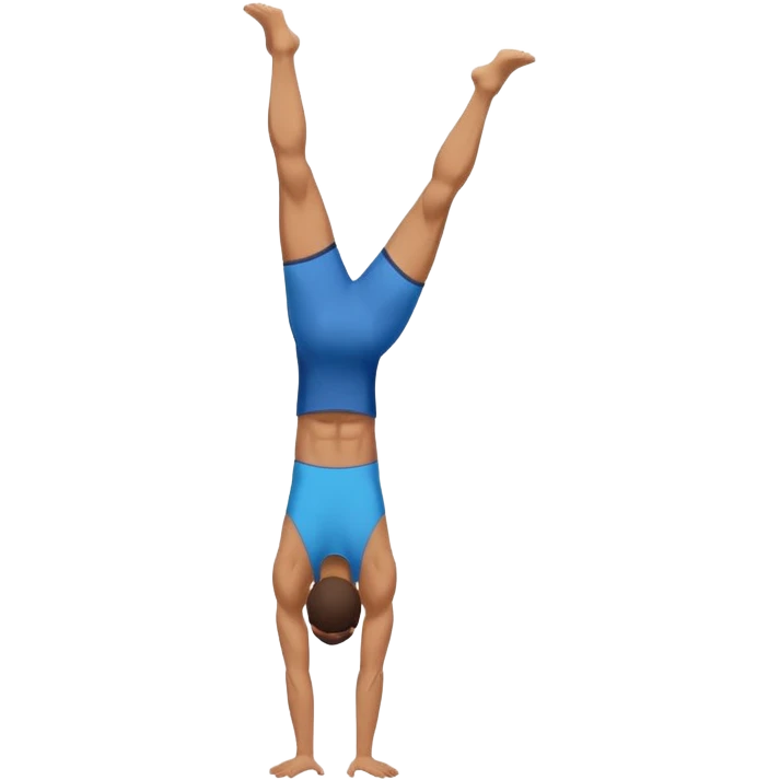 A person who make a on arme handstand in calisthenics emoji