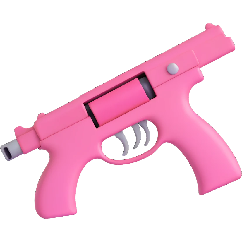 Pink heart gun emoji