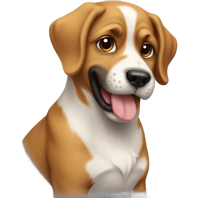 Dog hot emoji