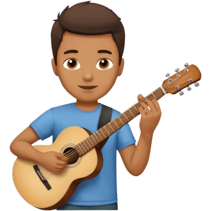 Guy playing guitar emoji