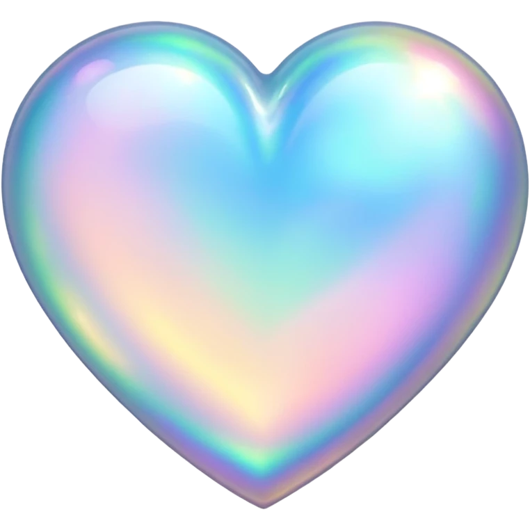 Opal shaped like a heart emoji