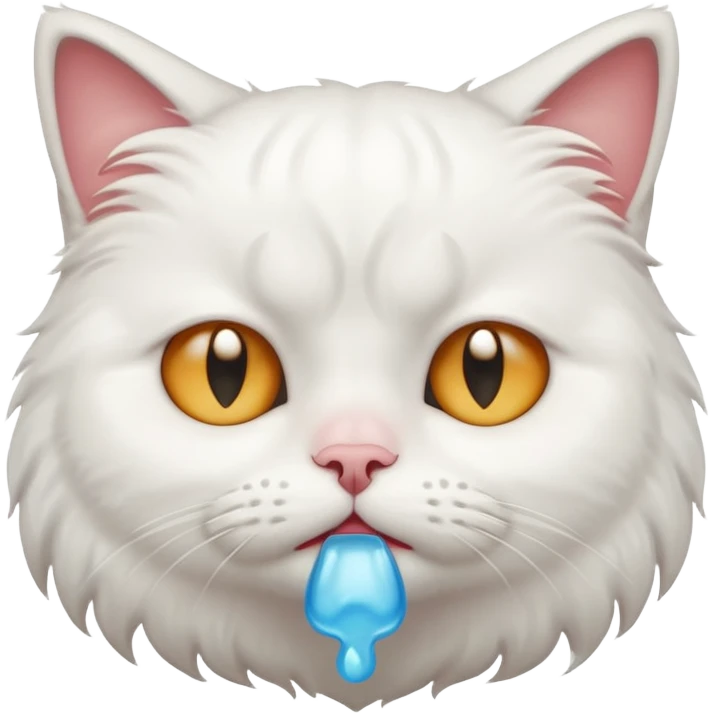 crying white cat emoji