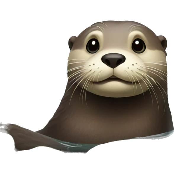 otter in lake emoji
