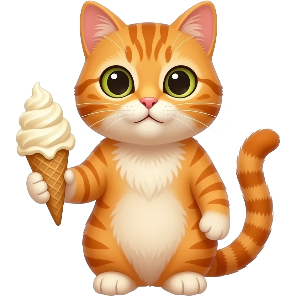 cat with Ice Cream emoji