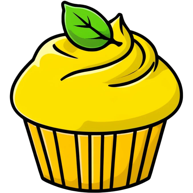 lemon muffin emoji