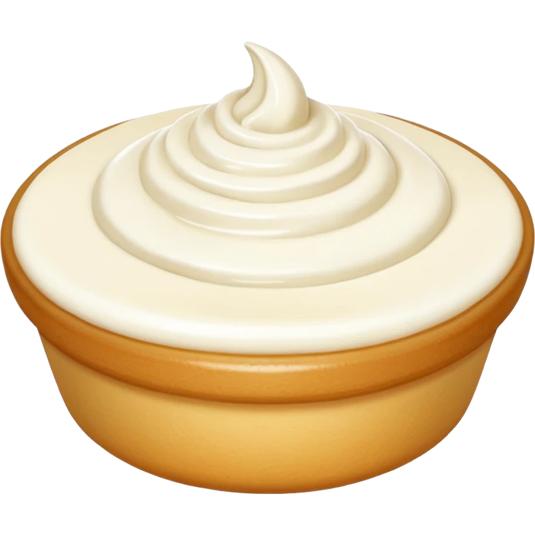 crème fraiche emoji, minimal and round emoji