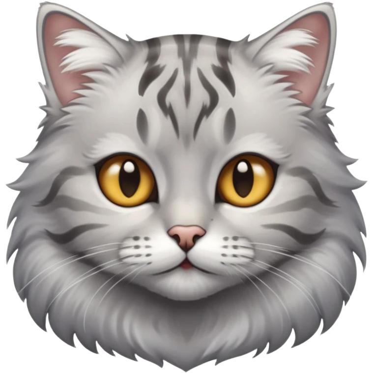 Silver tabby cat  emoji