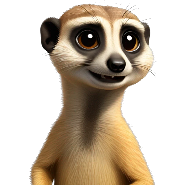 Meerkat popping up emoji