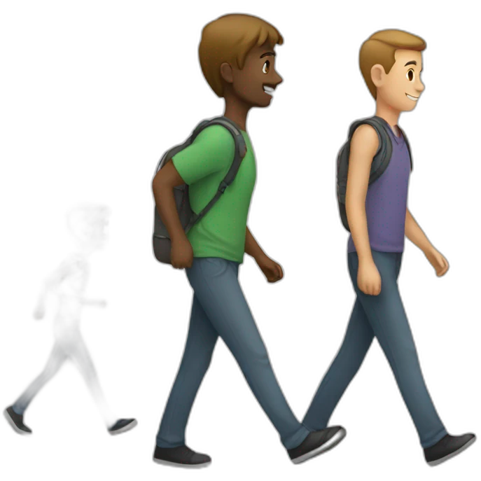 People walking  emoji