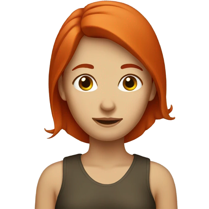 Red head woman emoji