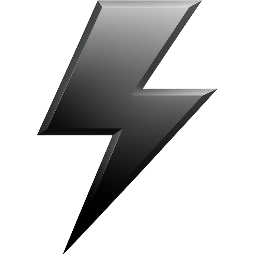 Siyah şimşek emoji