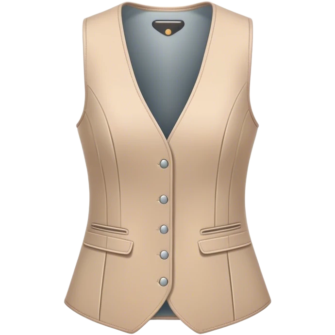 A sleek women's vest with a modern, minimalistic design emoji