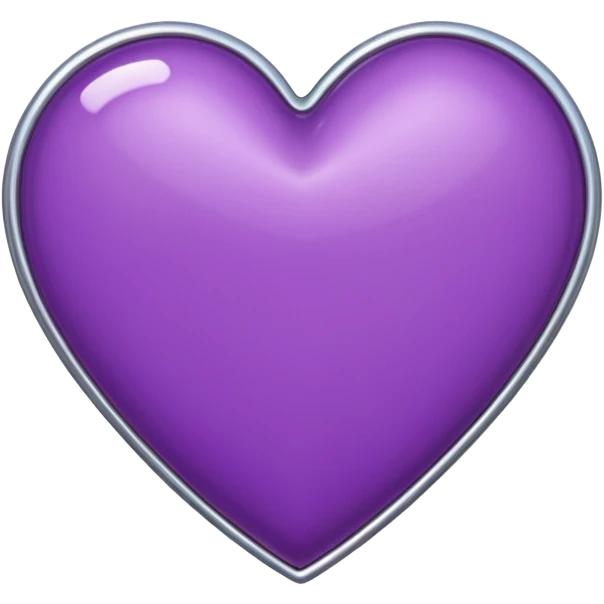 Coeur violet Normal iPhone emoji