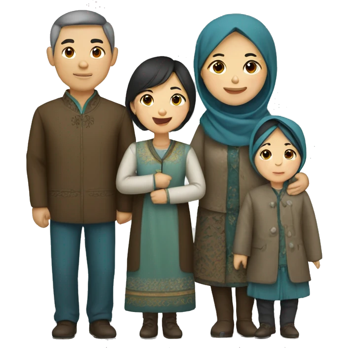 Kazakh family emoji