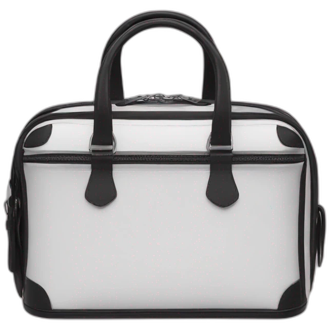 Balenciaga logo black lunchbox bag  emoji