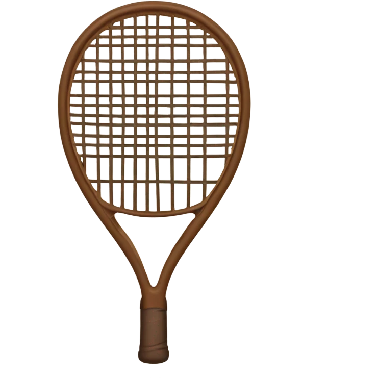 Brown Tennis racket emoji