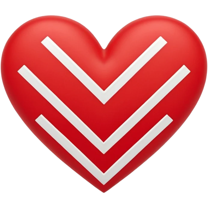 Adidas stripes heart emoji