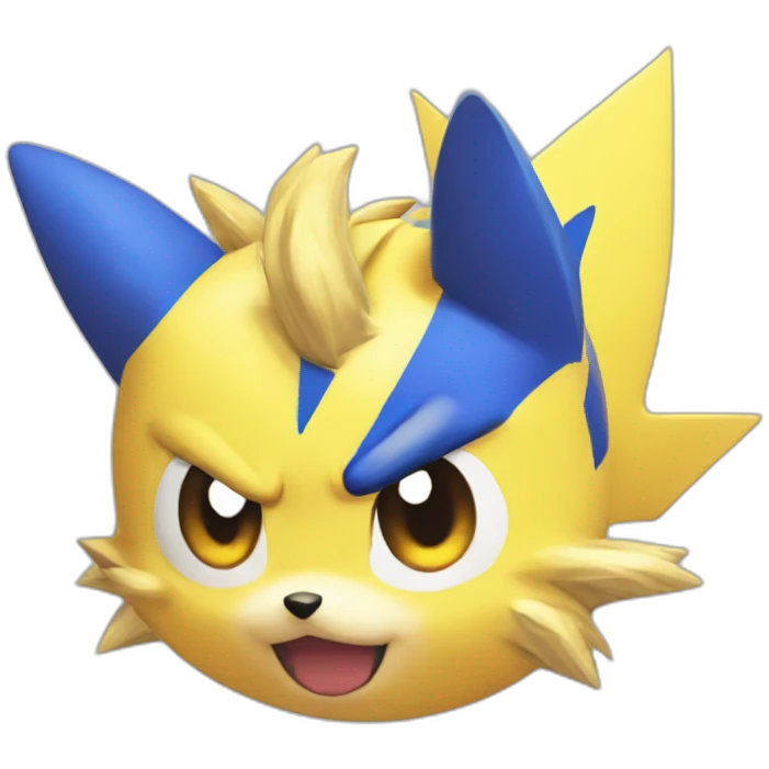 sonic head mix pikachu emoji