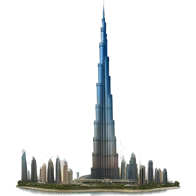 photorealistic Burj khalifa emoji