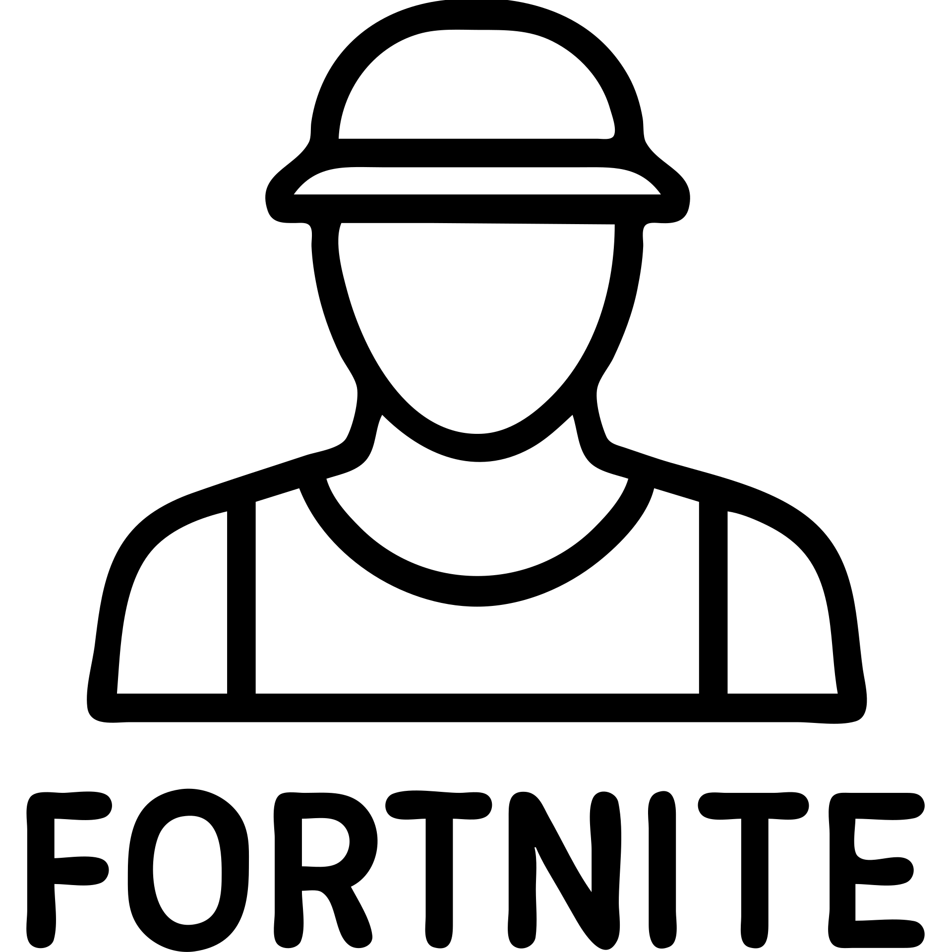Fortnite character or logo outlined icon emoji