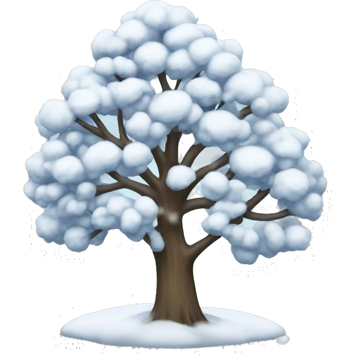 Winter tree emoji