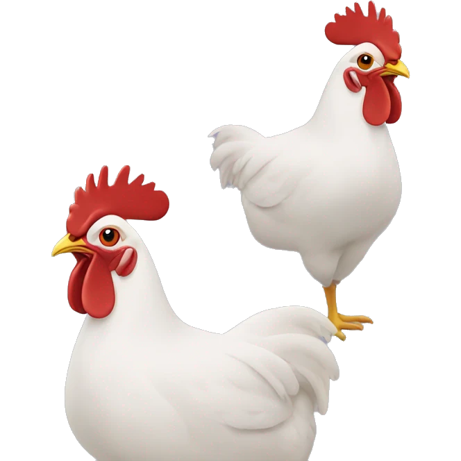 Hen,front,front emoji