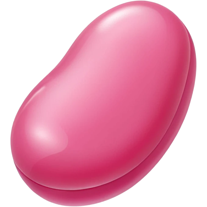 pink jelly bean emoji