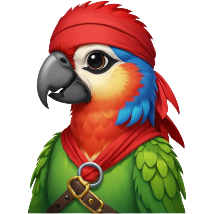 pirate and parrot emoji