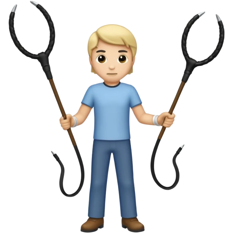 men with whips emoji