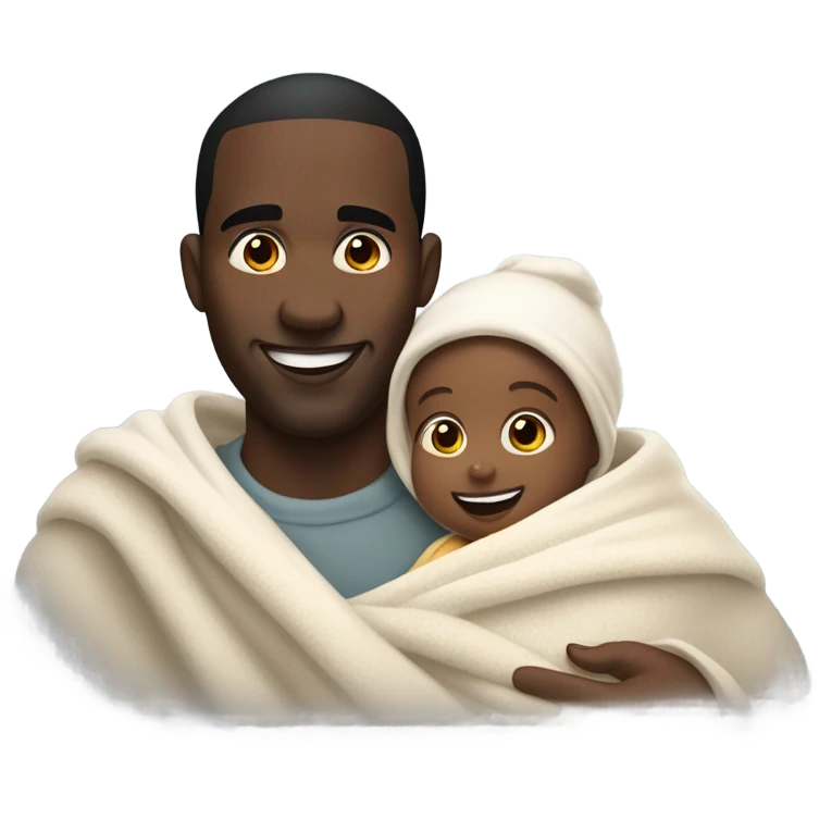 Diddy and a baby emoji