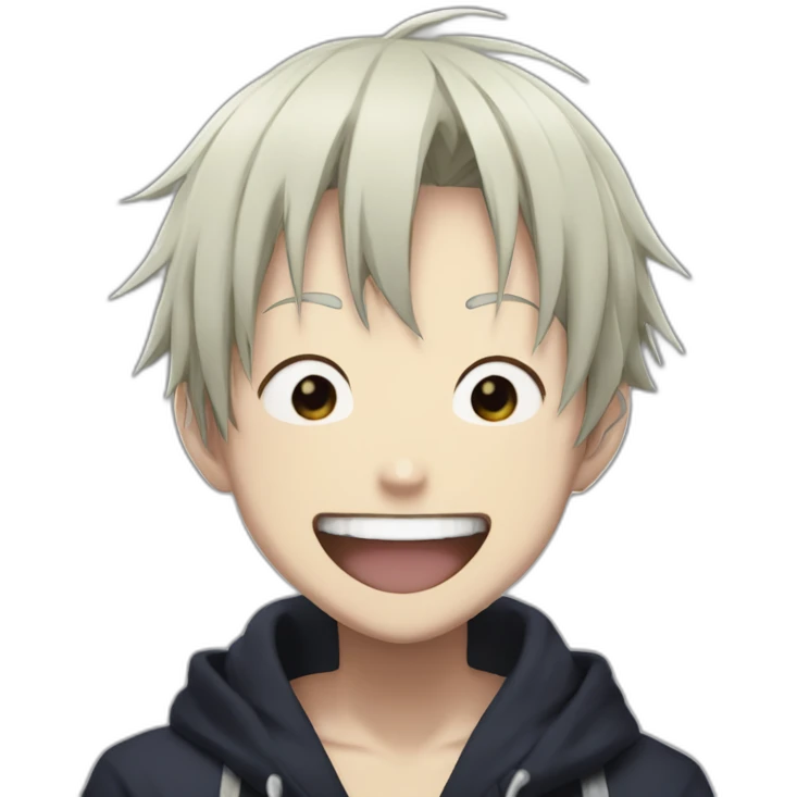 Satoru gojofrom jujutsu kaisen laugh emoji