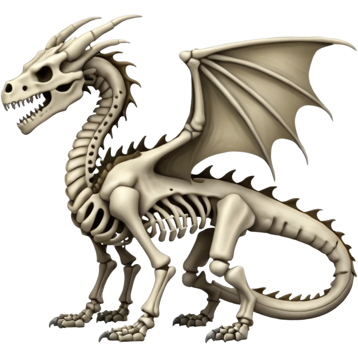 Boneknapper-Skeleton-dragon (full body) emoji