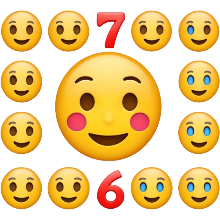 emoji with 67 sign emoji