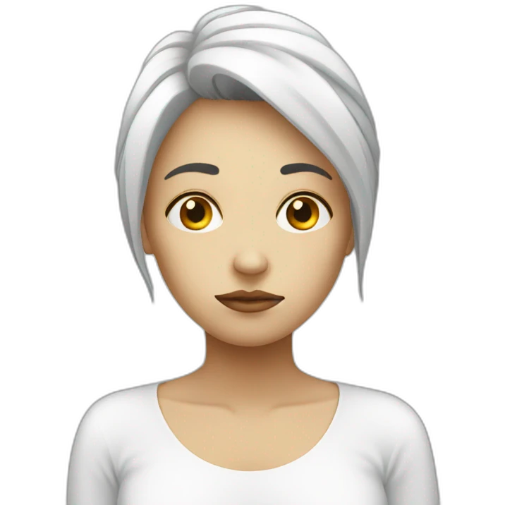 sad women white emoji