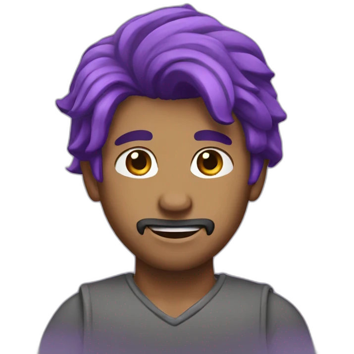 horsguy with purple hair emoji